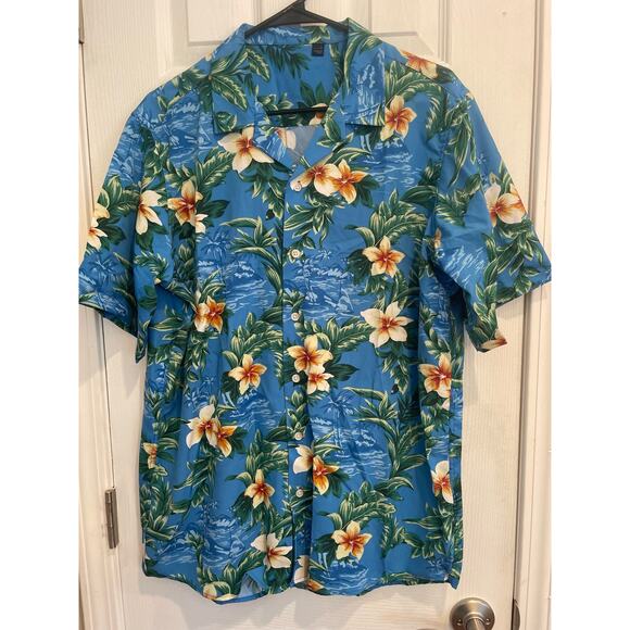 "Design in Italy" Hawaiian Casual  Beach Print, Short Sleeve Shirt, A33 - Picture 1 of 7